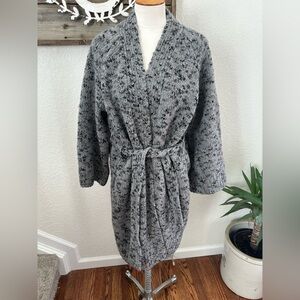 Vince.‎ Gray Marled Wool Cashmere blend Cardigan with Tie Belt ladies Small
